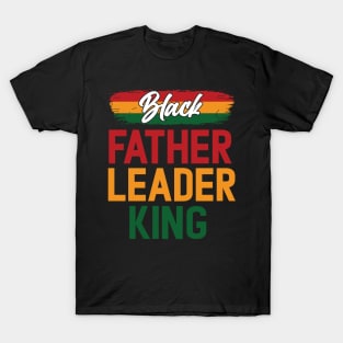 Black Father Leader King Pan African Colors T-Shirt